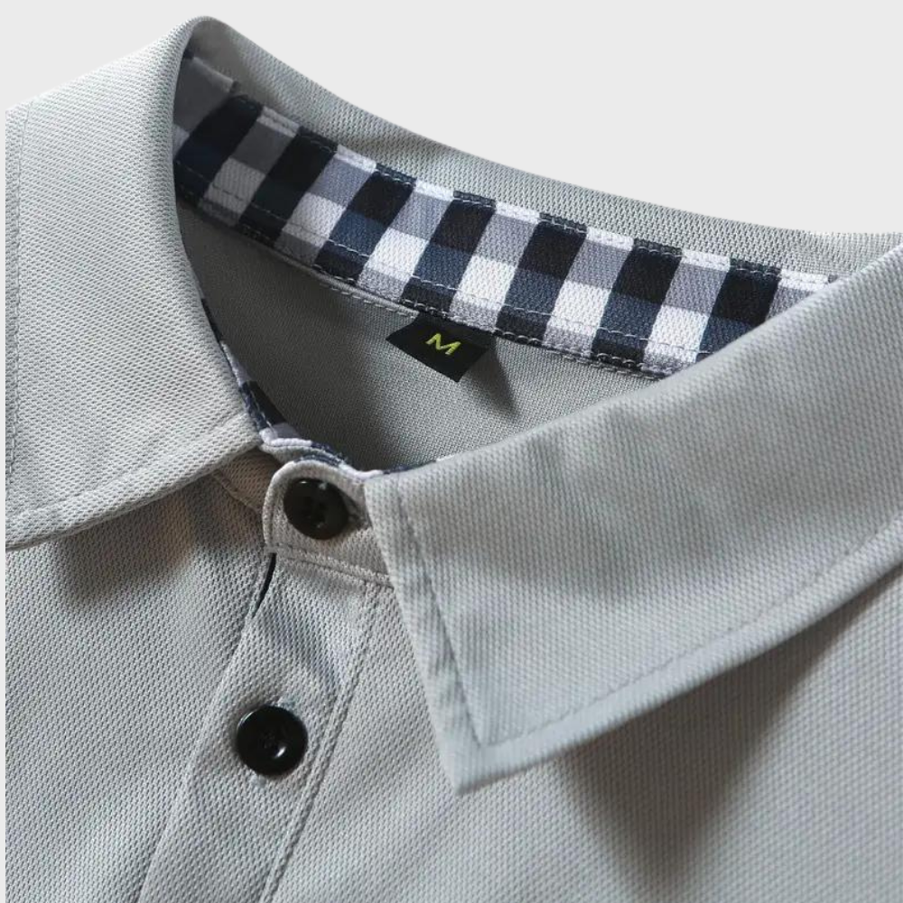 Heren Polo Lange Mouw Shirt Oliver