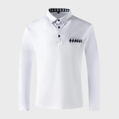 Heren Polo Lange Mouw Shirt Oliver