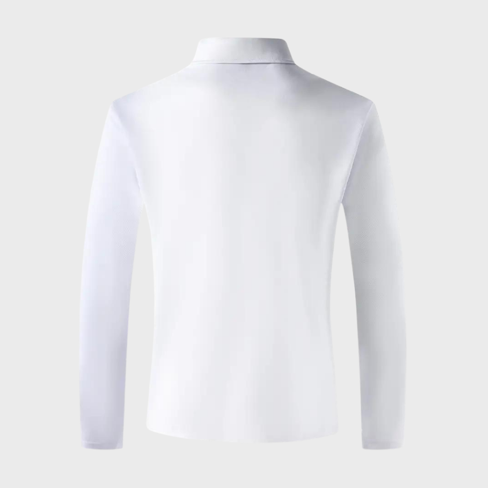 Heren Polo Lange Mouw Shirt Oliver
