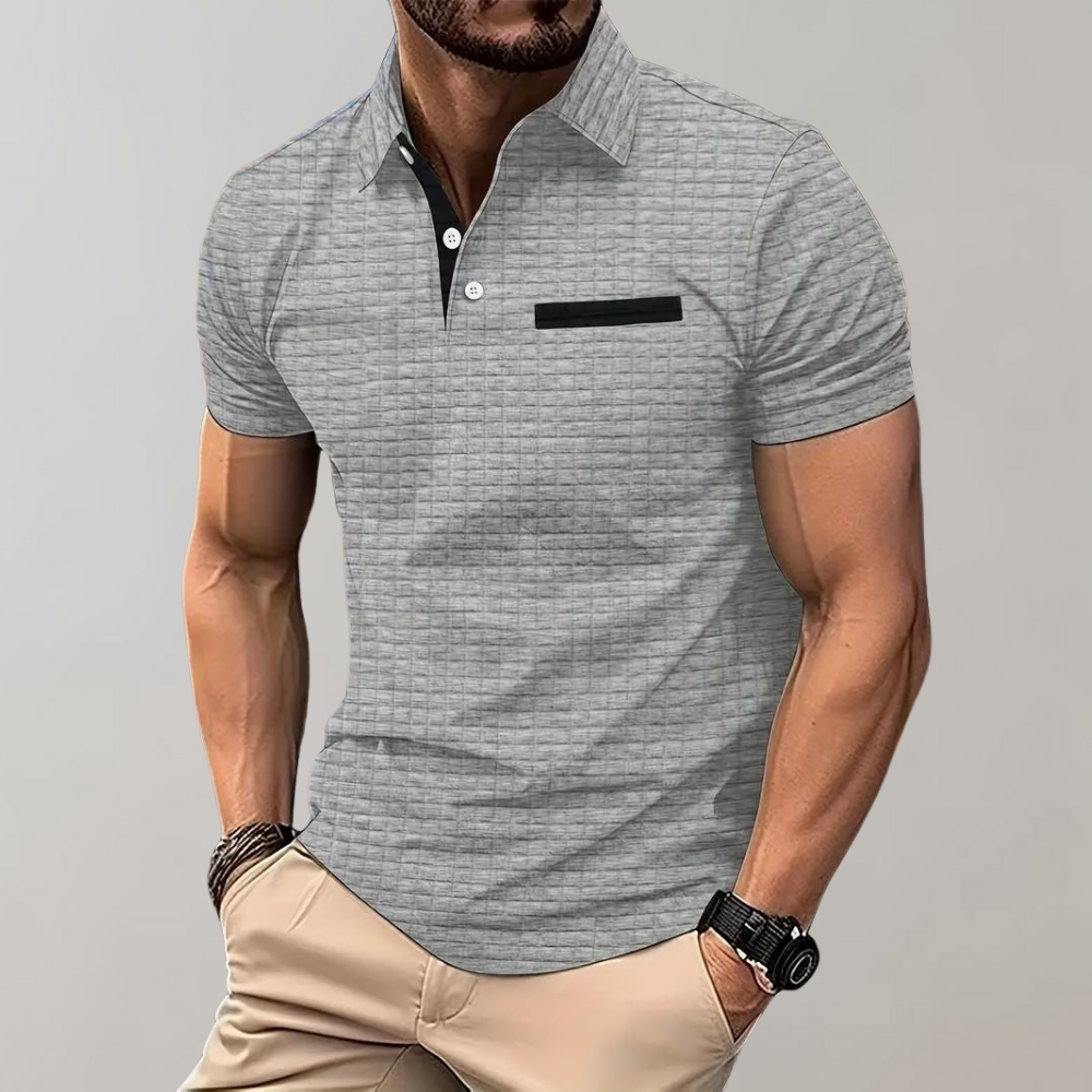 Klassiek Polo Shirt Mannen Elegante Stijl