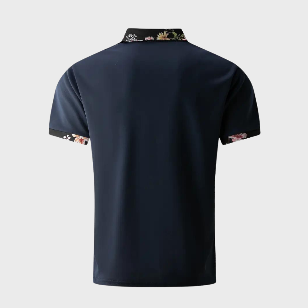 Heren Polo Shirt met Subtiele Print Design