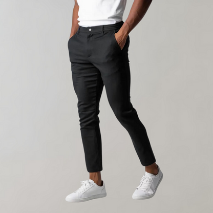 Heren Chino Broek Stretch Comfortabel Elastisch