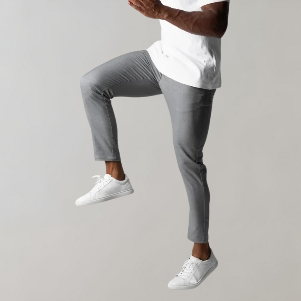 Heren Chino Broek Stretch Comfortabel Elastisch