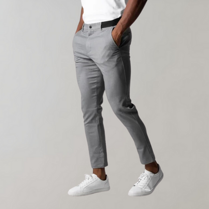 Heren Chino Broek Stretch Comfortabel Elastisch