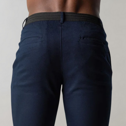 Heren Chino Broek Stretch Comfortabel Elastisch
