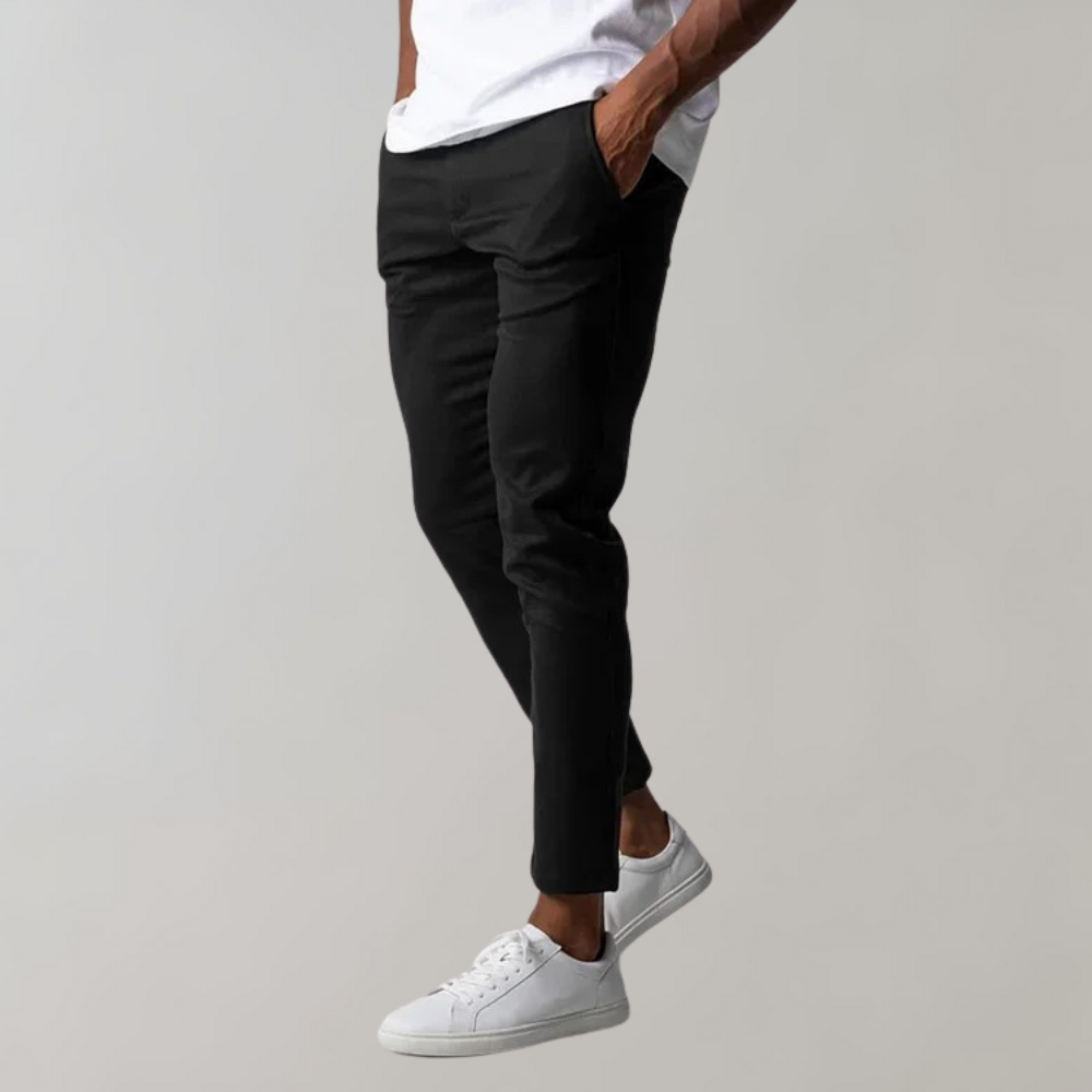 Heren Chino Broek Stretch Comfortabel Elastisch