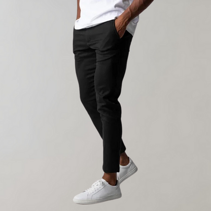 Heren Chino Broek Stretch Comfortabel Elastisch