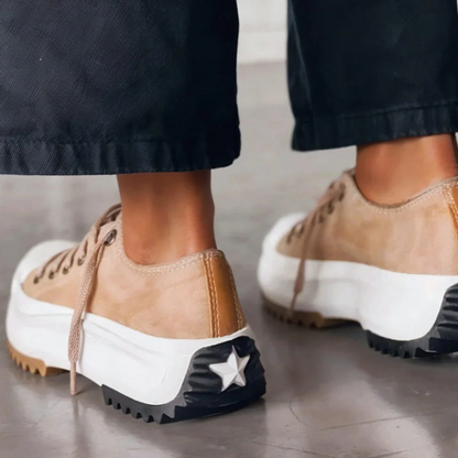 Dames Sneakers Platform Zwart Trendy Nova