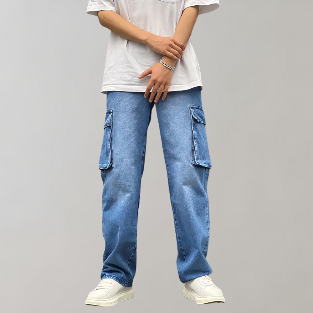 Heren Cargo Jeans Baggy Stijl Zachary
