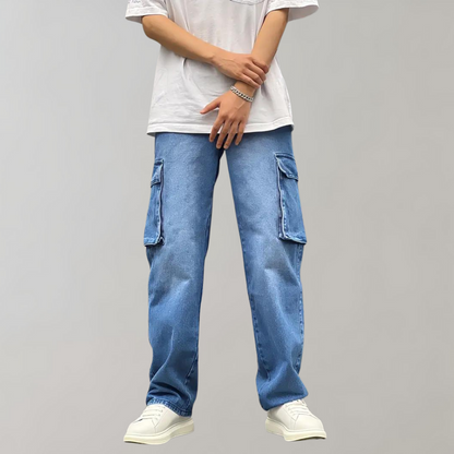 Heren Cargo Jeans Baggy Stijl Zachary