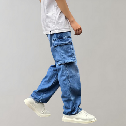 Heren Cargo Jeans Baggy Stijl Zachary