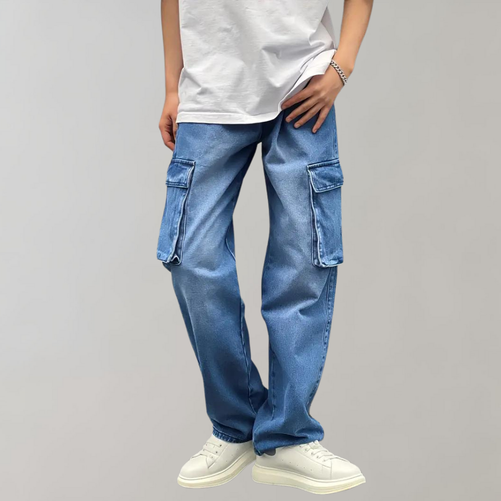 Heren Cargo Jeans Baggy Stijl Zachary