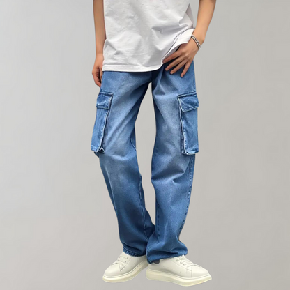 Heren Cargo Jeans Baggy Stijl Zachary