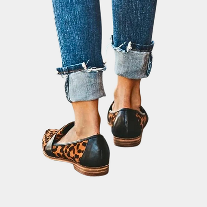 Dames Instappers Suède Leren Look