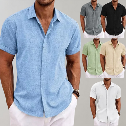 Heren Polo Klassiek Wit Harrison - Mode Vibes