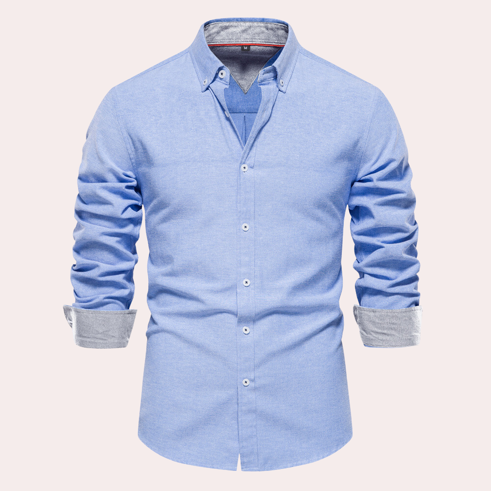 Heren Overhemd Lange Mouw Casual Remy Stijl