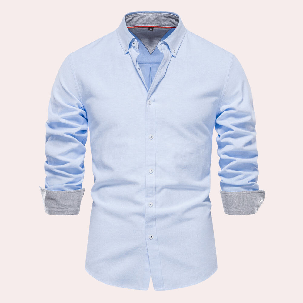 Heren Overhemd Lange Mouw Casual Remy Stijl