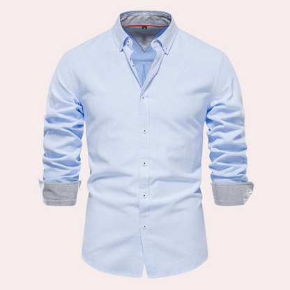 Heren Overhemd Lange Mouw Casual Remy Stijl