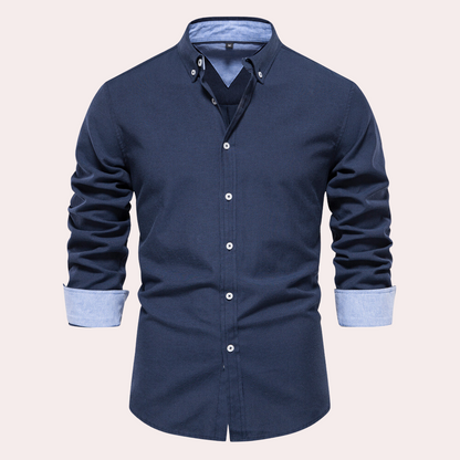 Heren Overhemd Lange Mouw Casual Remy Stijl