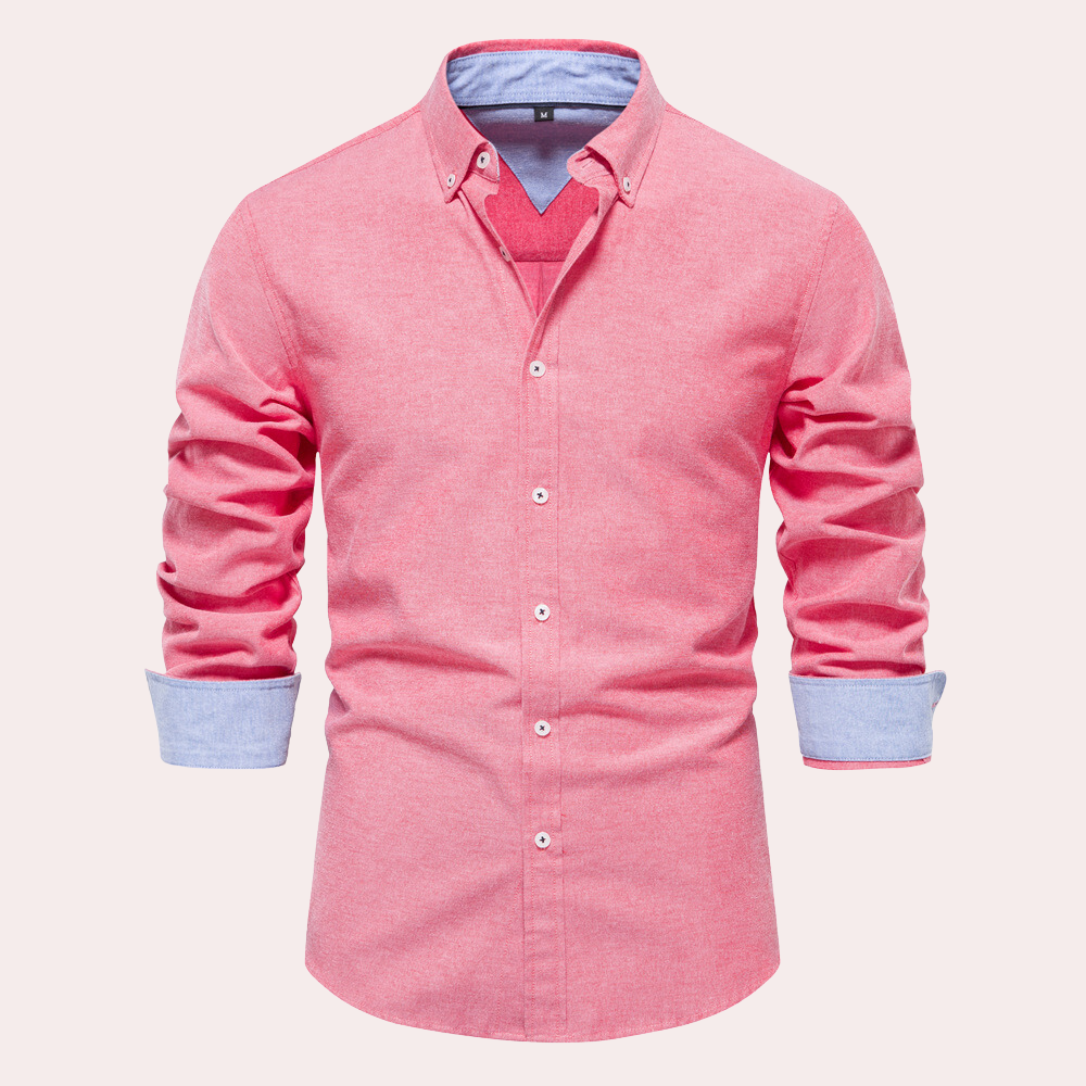 Heren Overhemd Lange Mouw Casual Remy Stijl