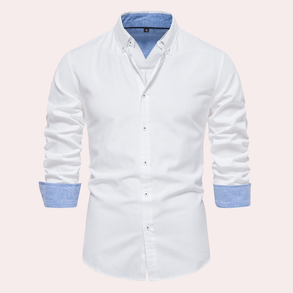Heren Overhemd Lange Mouw Casual Remy Stijl