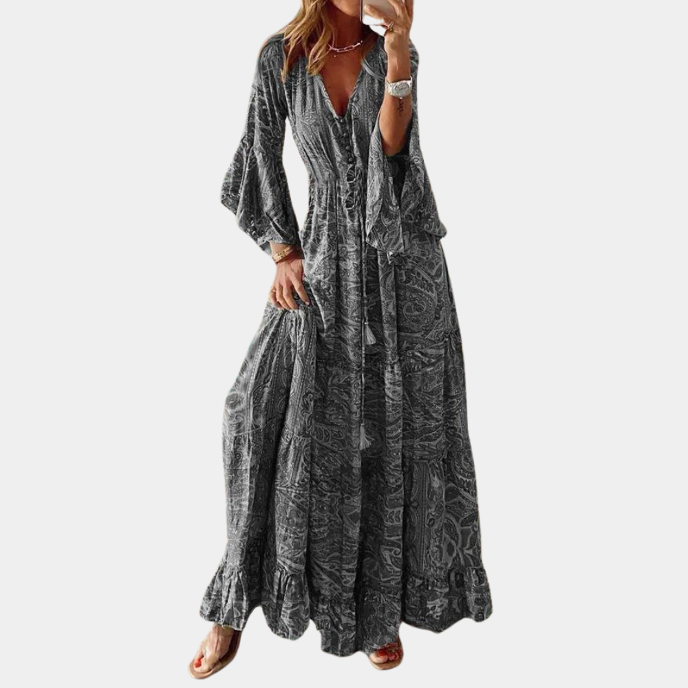 Vrouwen Jurk Boho Stijl Lange Maxi Jurk