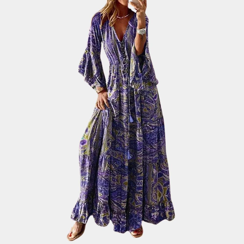 Vrouwen Jurk Boho Stijl Lange Maxi Jurk