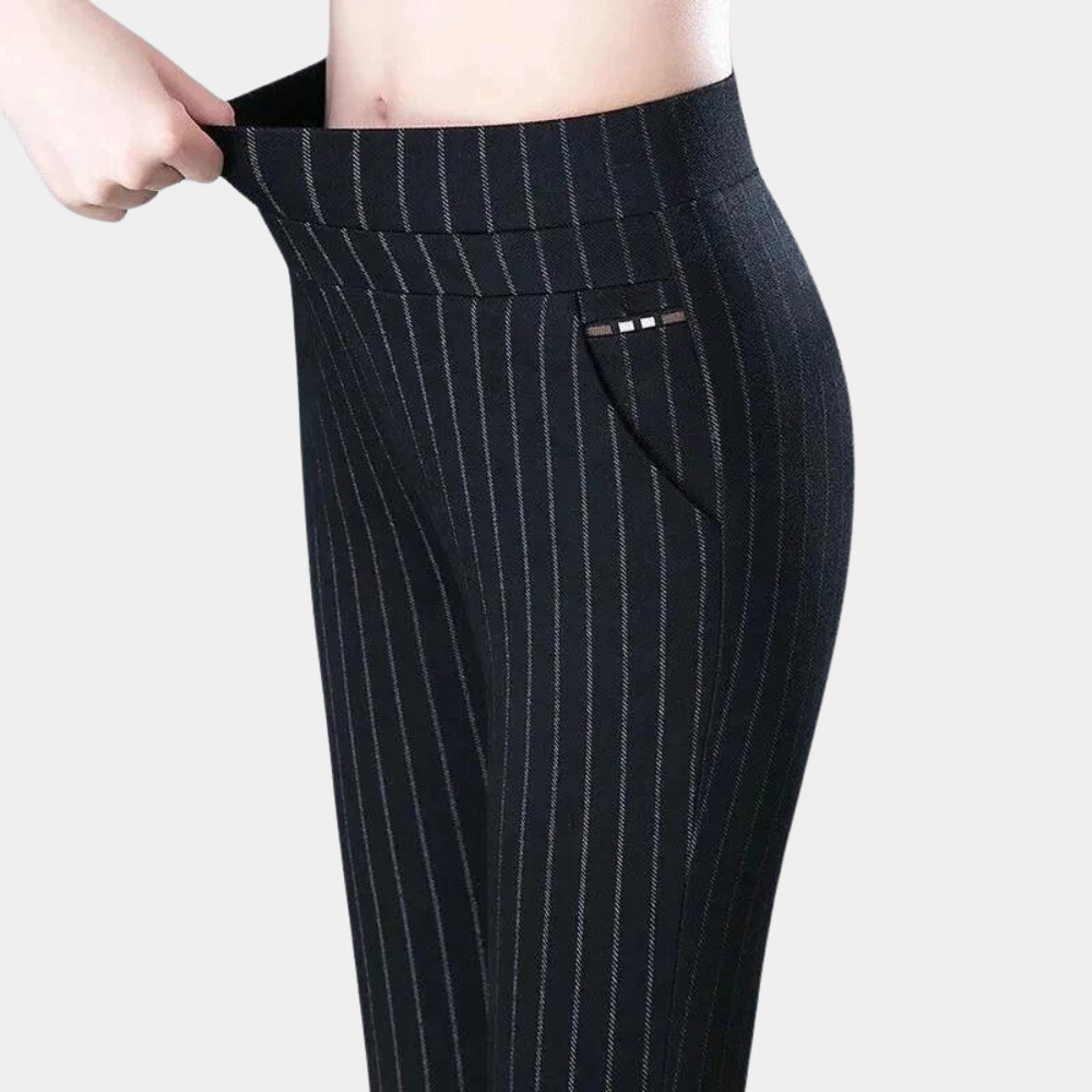Damesbroek Stretch Elastisch Comfortabel Zwart