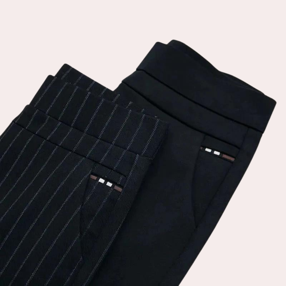 Damesbroek Stretch Elastisch Comfortabel Zwart