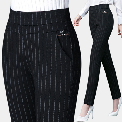 Damesbroek Stretch Elastisch Comfortabel Zwart