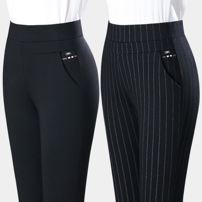 Damesbroek Stretch Elastisch Comfortabel Zwart