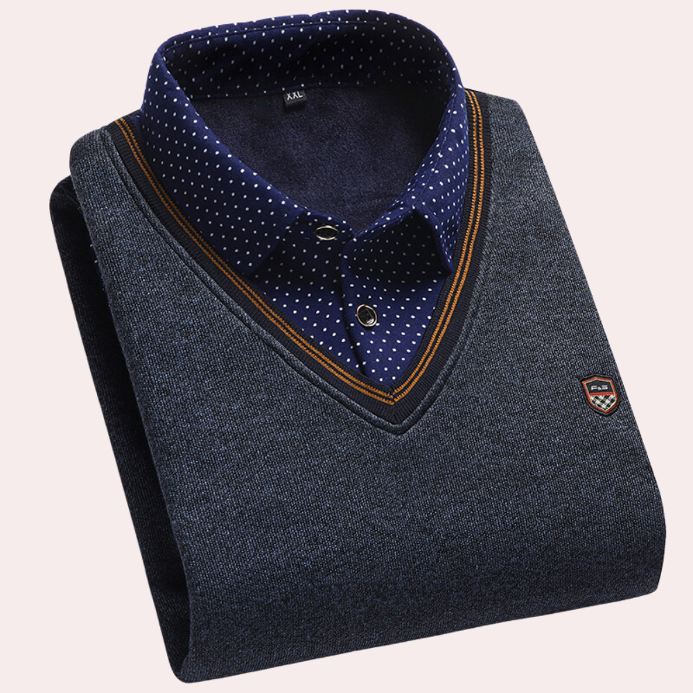 Heren Trui Overhemdkraag Casual Stijl Victor