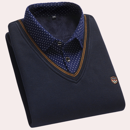 Heren Trui Overhemdkraag Casual Stijl Victor