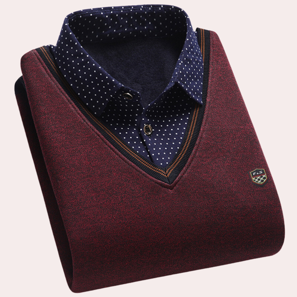 Heren Trui Overhemdkraag Casual Stijl Victor