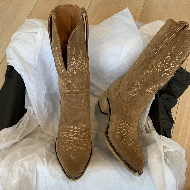 Western Enkellaarsjes Dames met Hak – Casual & Stijlvol
