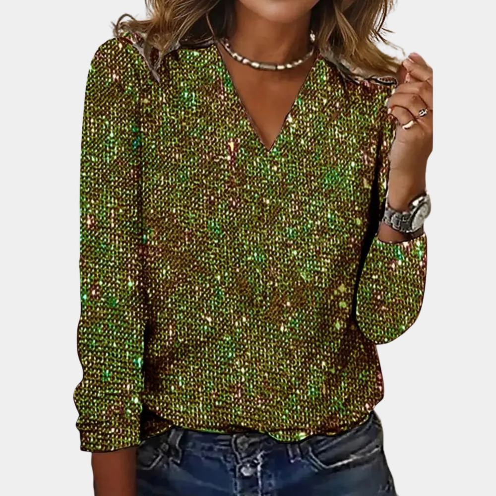 Damestop met Glitter en Elegant Design