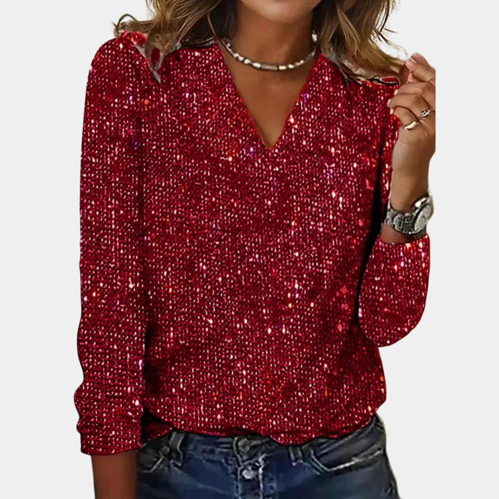 Damestop met Glitter en Elegant Design