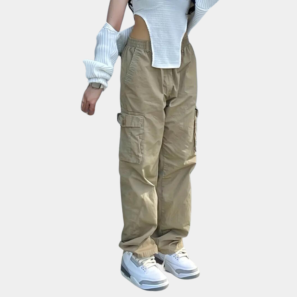 Dames Cargo Broek Oversized Zomermodel - Mode Vibes
