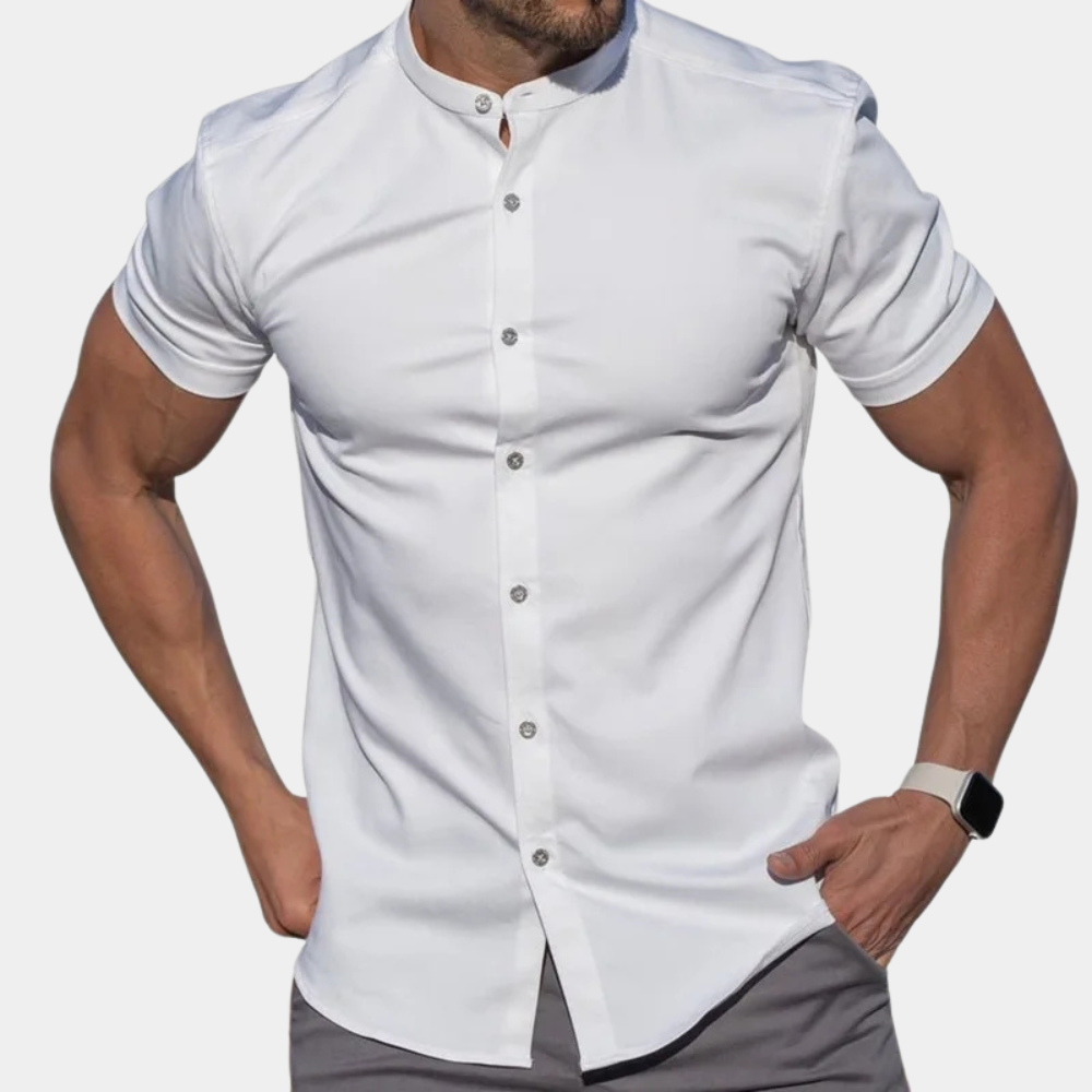 Herenoverhemd Korte Mouwen Zomer Modern Dante - Mode Vibes