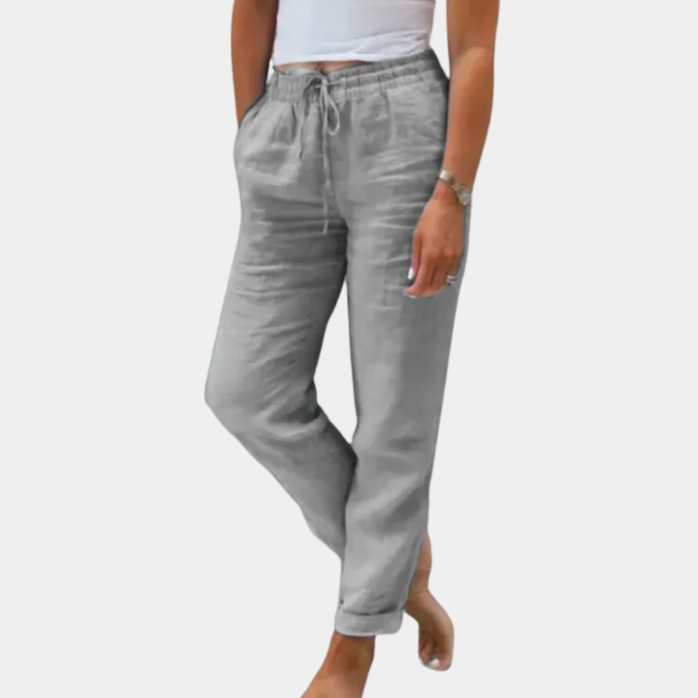 Dames Linnen BroekComfortabele Zomerbroek