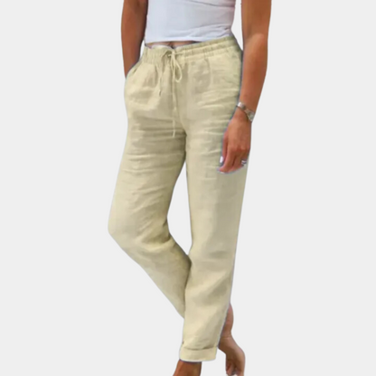 Dames Linnen BroekComfortabele Zomerbroek