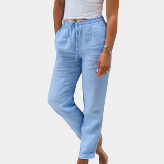 Dames Linnen BroekComfortabele Zomerbroek - Mode Vibes
