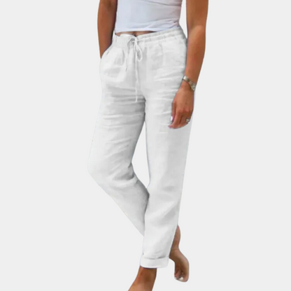 Dames Linnen BroekComfortabele Zomerbroek