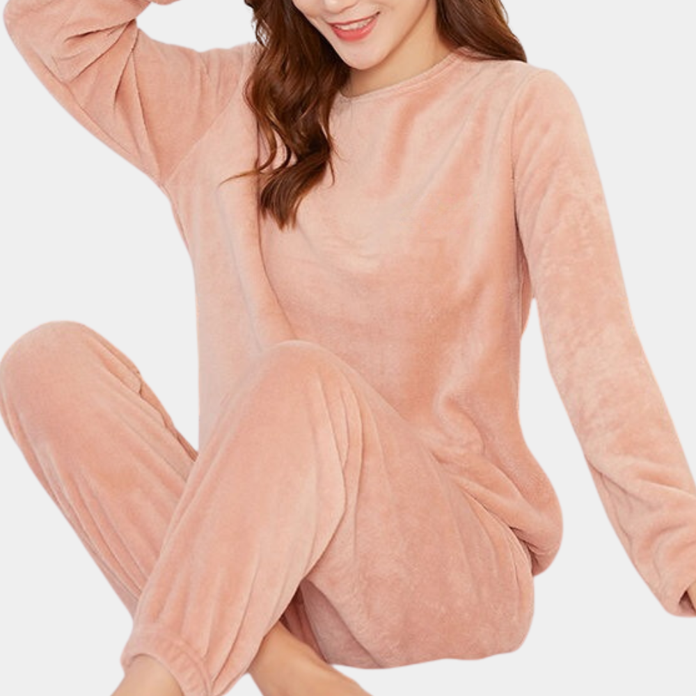 Vrouwen Pyjamaset Zacht en Warm voor Slaap en Ontspanning