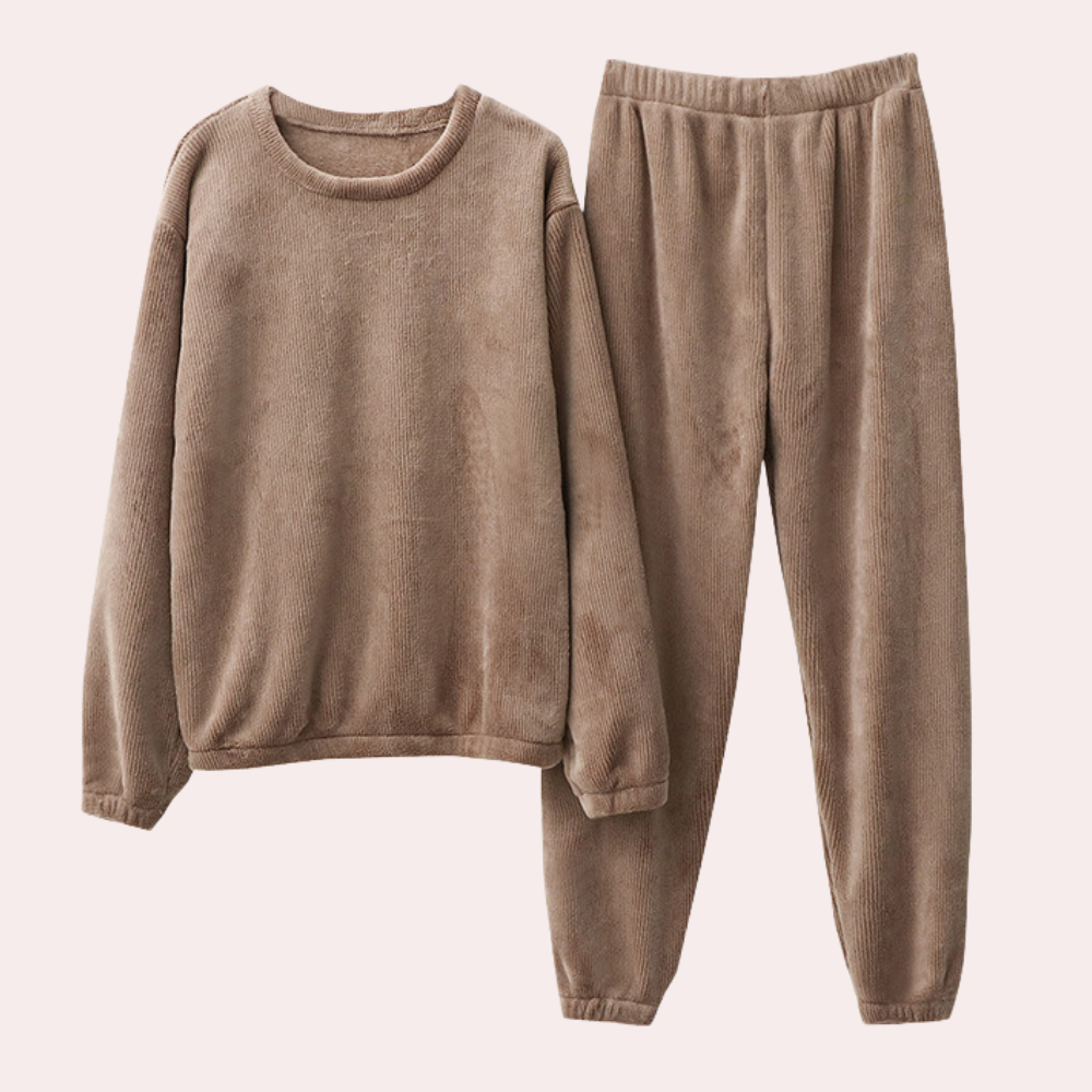 Vrouwen Pyjamaset Zacht en Warm voor Slaap en Ontspanning - Mode Vibes