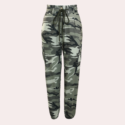 Dames Camo Cargo Broek Jogger