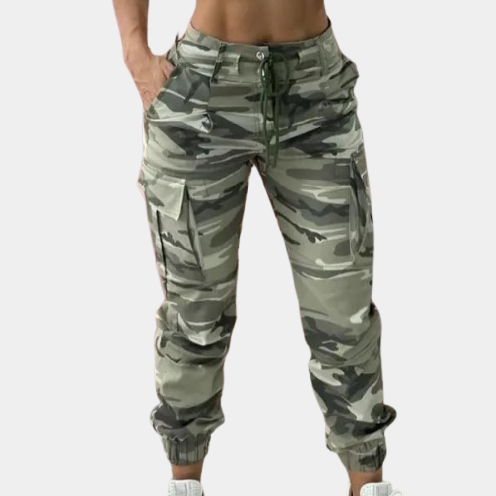 Dames Camo Cargo Broek Jogger - Mode Vibes