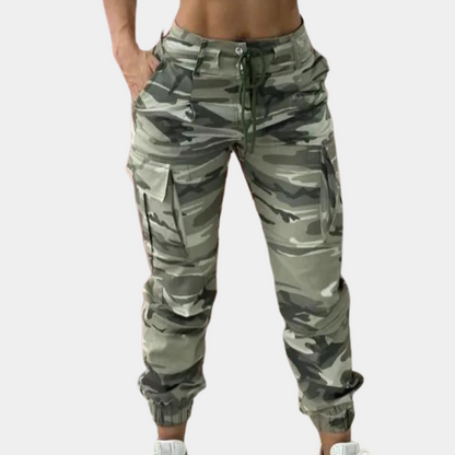 Dames Camo Cargo Broek Jogger - Mode Vibes
