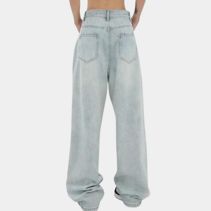 Dames Baggy Jeans Loose Fit Zomerbroek
