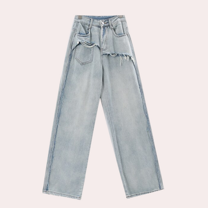 Dames Baggy Jeans Loose Fit Zomerbroek